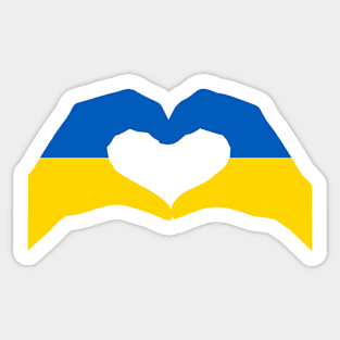 We Heart Ukraine Patriot Flag Series Sticker